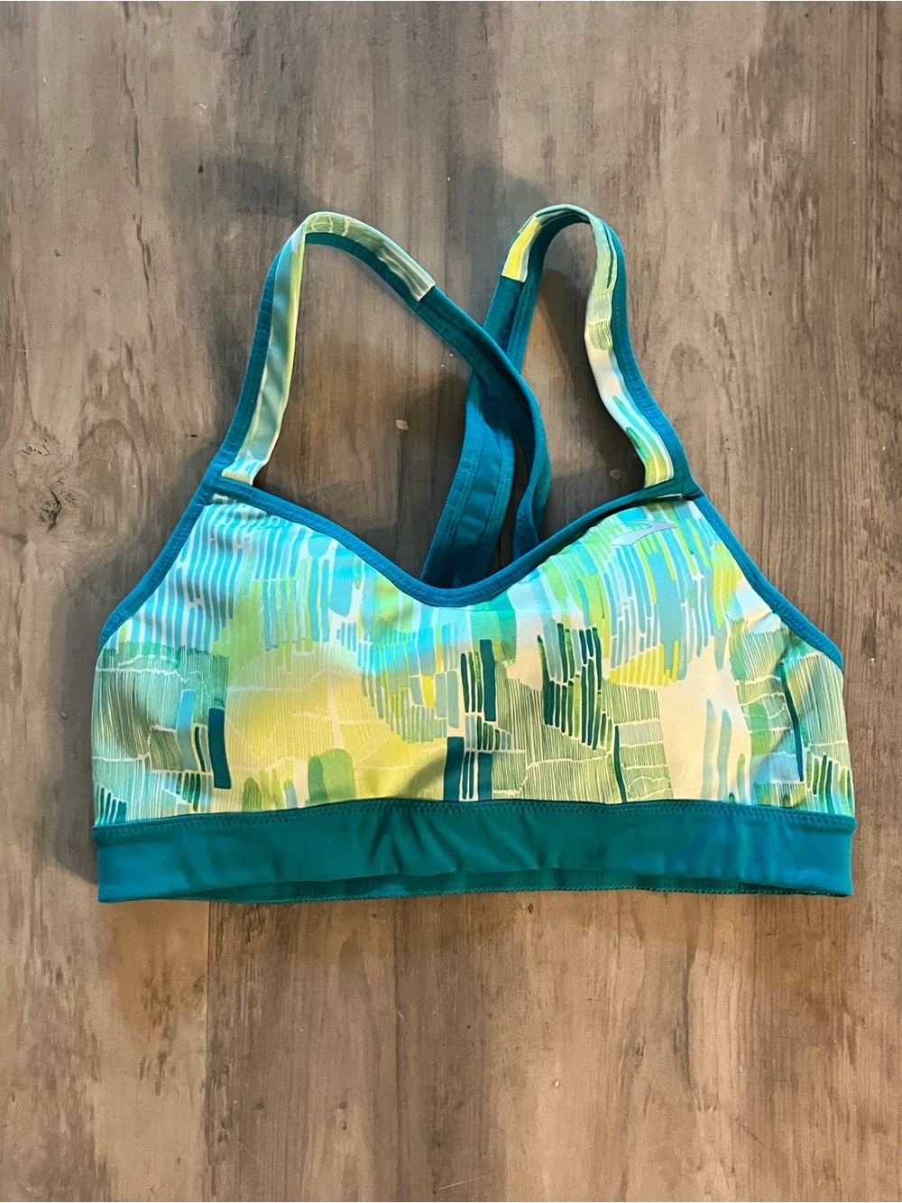 Brooks Uprise Crossback Sports Bra Size Small A/B Green